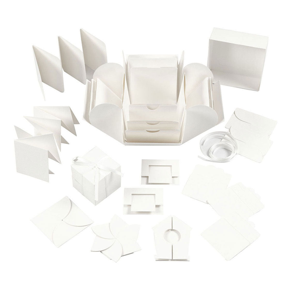 Creativ company explosion box geschenkdoos off-white set