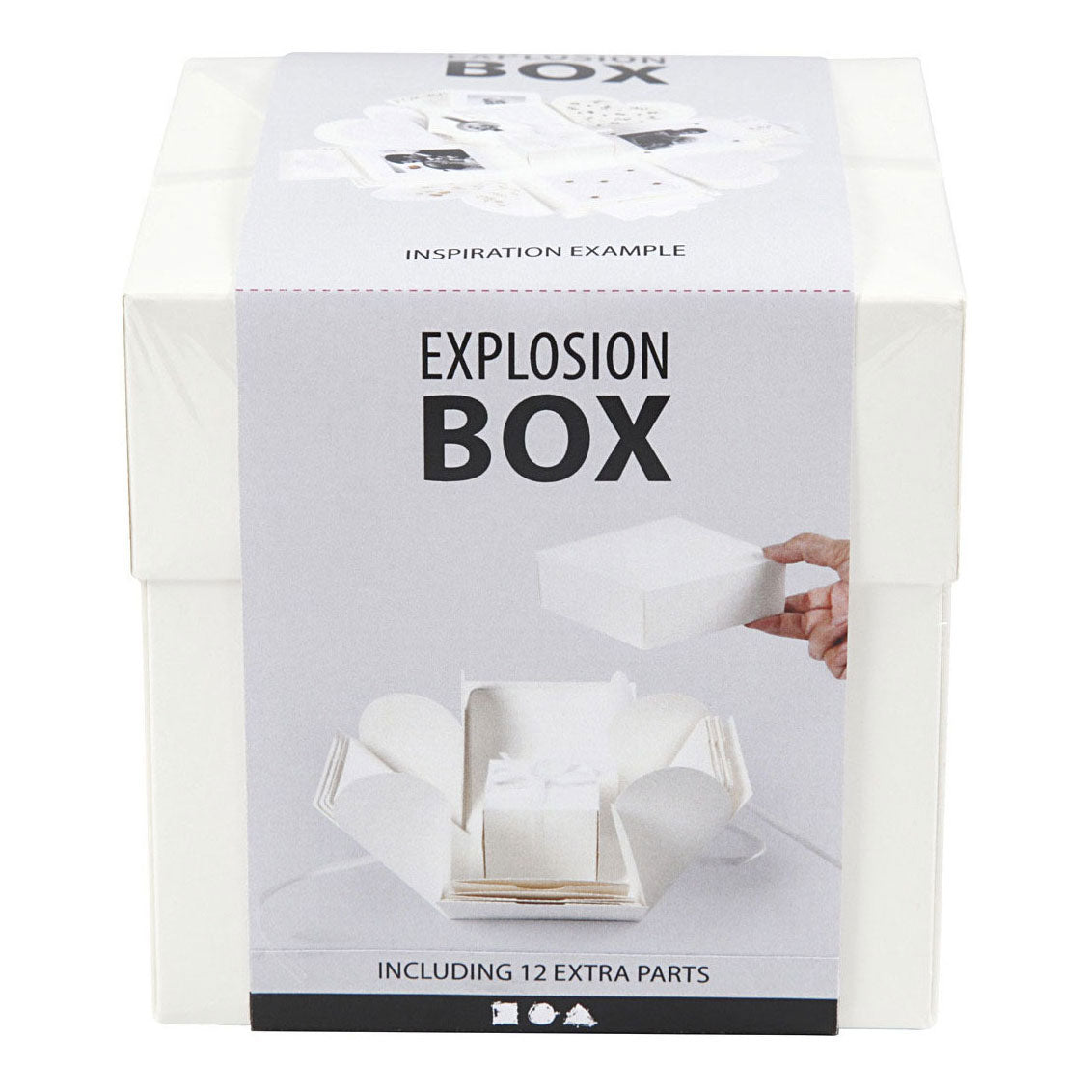 Creativ company explosion box geschenkdoos off-white set