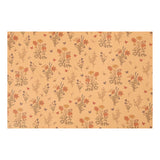 Creativ Company Faux Leather Paper Rjava s cvetličnim tiskom, 1M