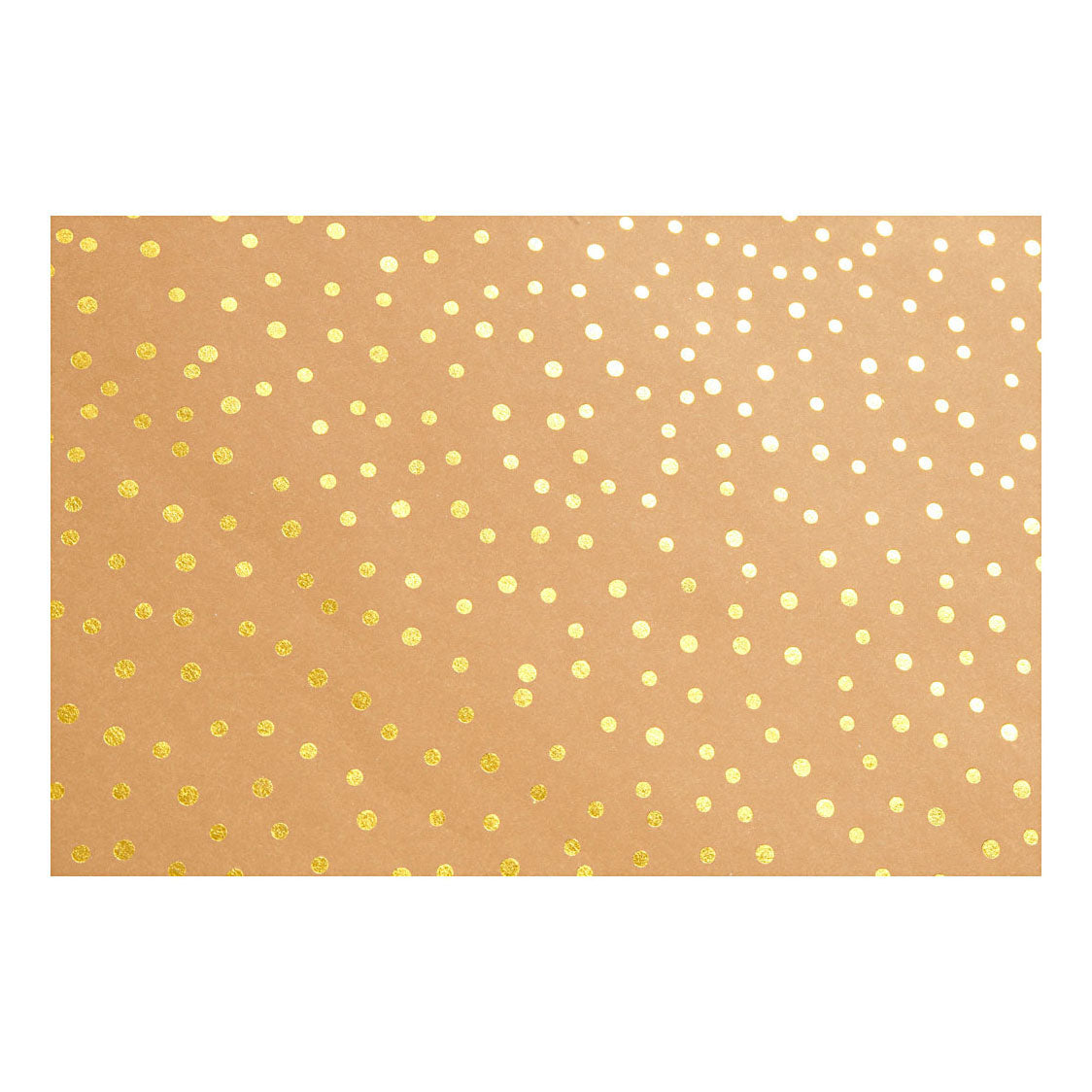 Creative Company Fux Leather Paper marrone con punti, 1 m
