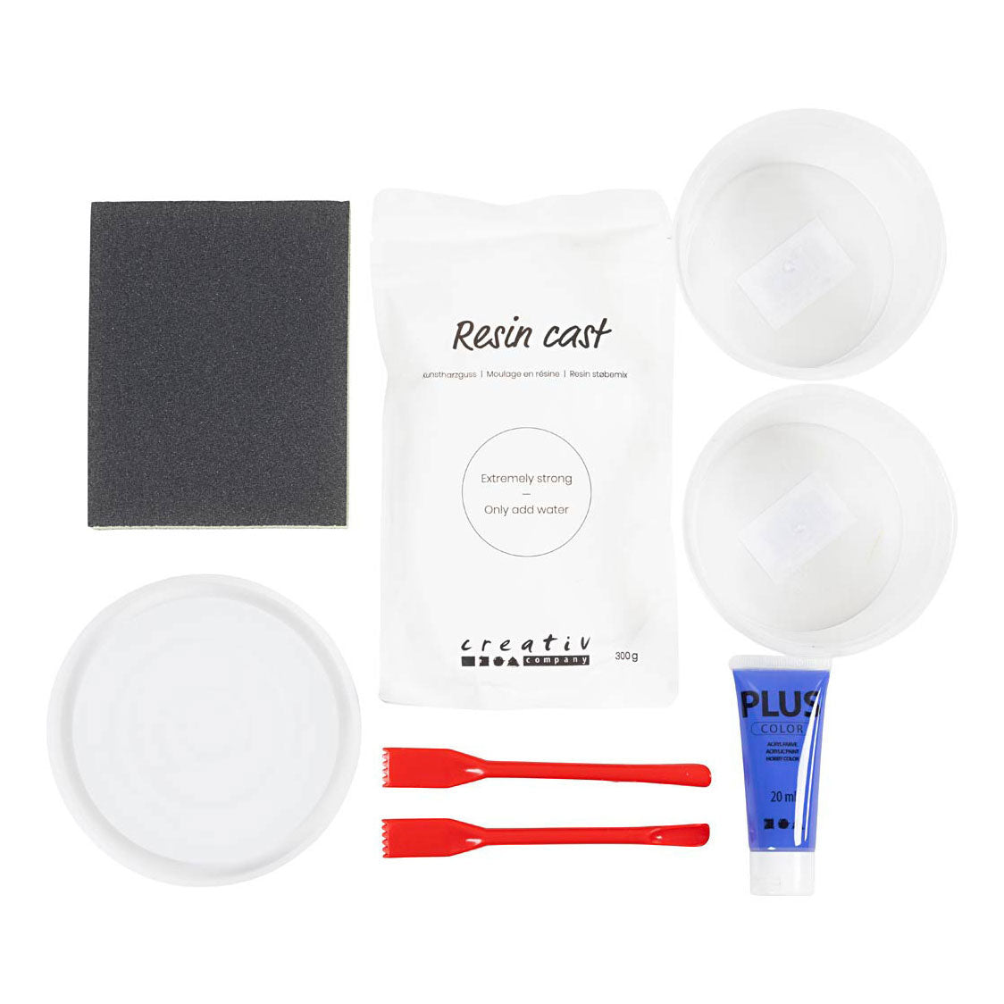 Creativ Company HobbySet resin casting around the marble effect tray