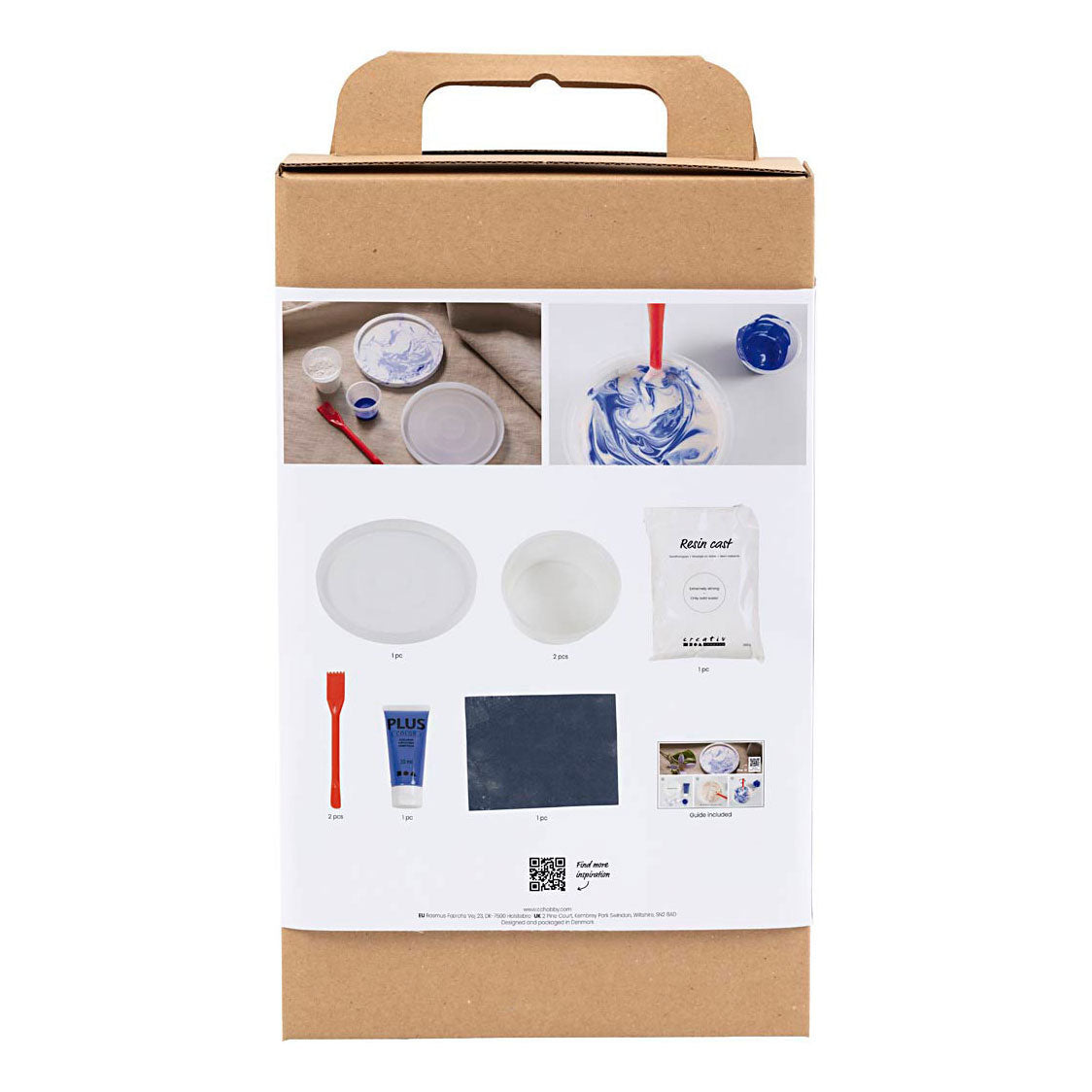 Creativ Company HobbySet resin casting around the marble effect tray