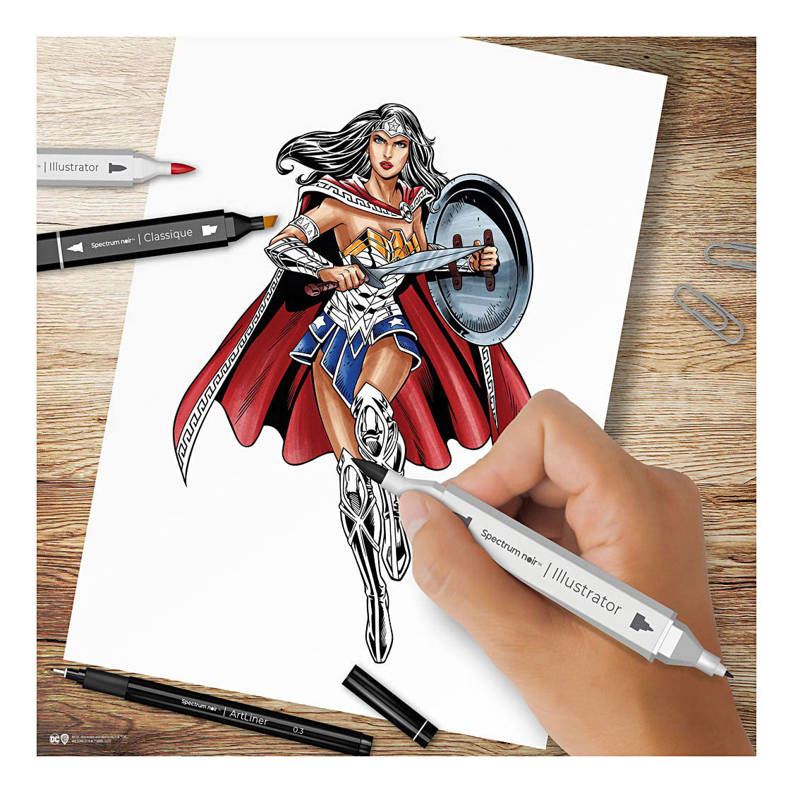 Creativ Company Hobbyset ilustracija stripa Heroes Wonder Woman Color Set