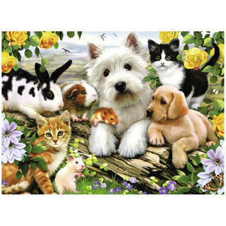 Ravensburger Puzzle Animal Friends 300 XXL stykker