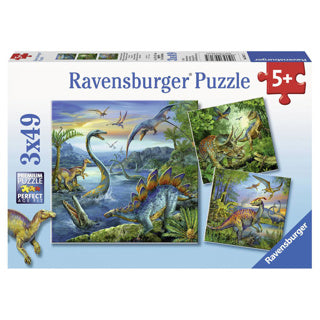 Ravensburger - dinosaurs 3x49st.