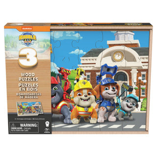 Rubble crew houten puzzel in houten box 3x24 st