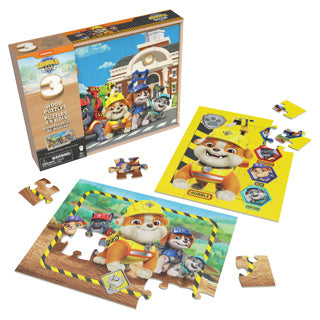 Rubble crew houten puzzel in houten box 3x24 st