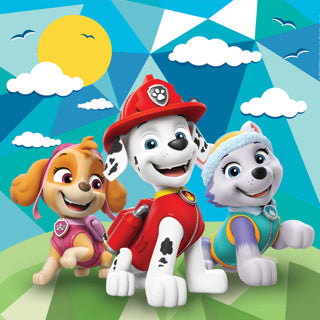 Clementi Jigsaw Puzzle Super Color Square Paw Patrol, 3x48st.