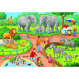 Ravensburger - Puzzle a day in the zoo 2x24 pieces
