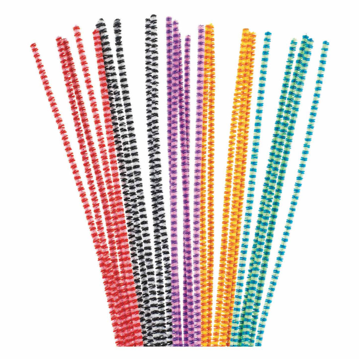 Färg - Chenille Wire randig, 100: e.