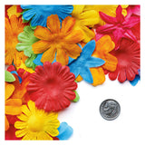 Colorazioni - fiori di tessuto colorato, 300st.