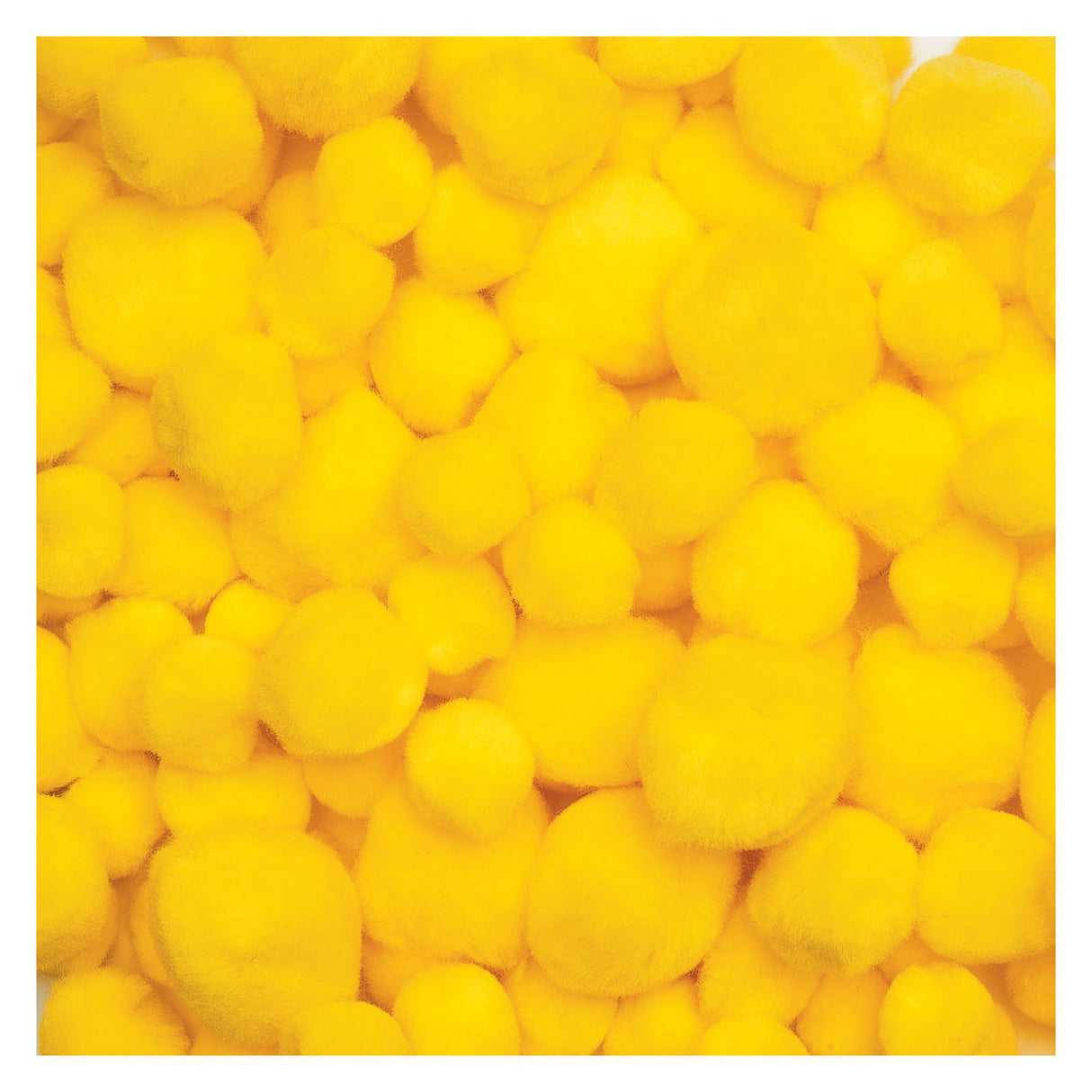 Barvne barve - pom poms Geel, 100th.