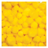 Barvne barve - pom poms Geel, 100th.