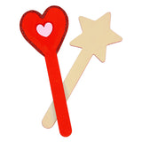 Colorations DIY wooden stick shapes 4 designs, 20st.