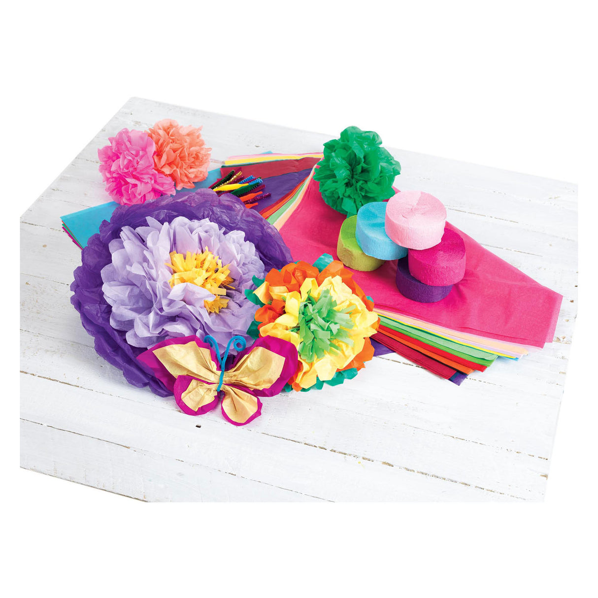 Colorations - Crepe paper Slingers Set 2, set of 6