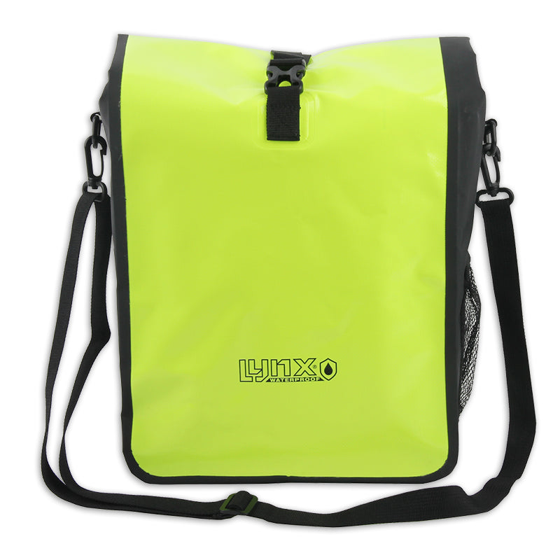 Lynx Tarpaulin Vally XL Pojedyncza torba rowerowa 21L. Neon żółty