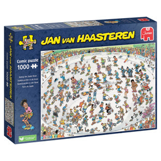 Jan van Haasteren Pluzzle - Skateboarding in the Bowl, 1000st.