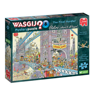 Jumbo Washij Retro Mystery 8 jigsaw puzzle- The last hurdle!, 1000st.