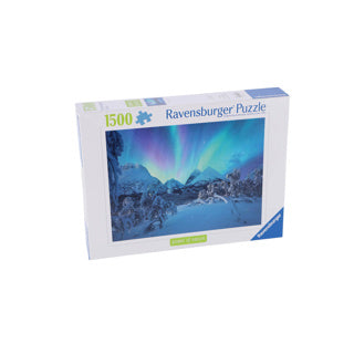 RAVENSBURGER JIGSAW puzzle Wenn Die Nordlicher Tanzen, 1500st.