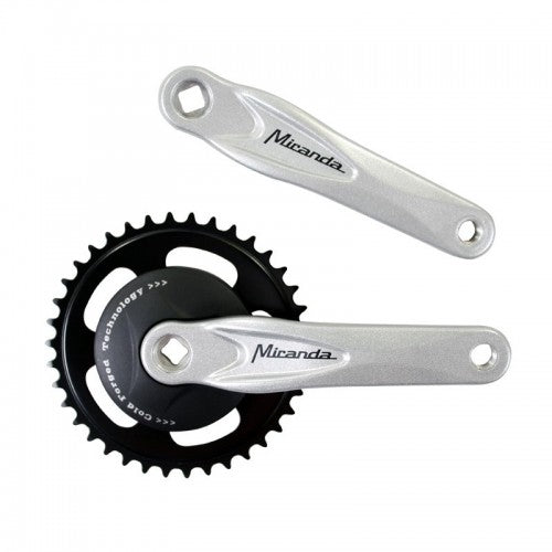 Sada kliky Miranda Miranda 1 s diskem 95 mm 33 Tands Crank Silver and Black
