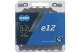 KMC halskæde E12 blacktech, 1 2x11 128, 130 links, 5,2 mm pin, 12-trins