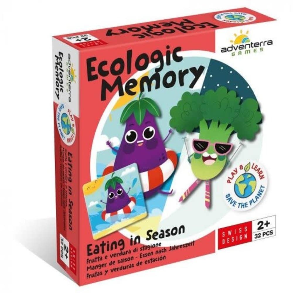 Juegos de Adventerra - Juego de memoria ecológica sobre la comida