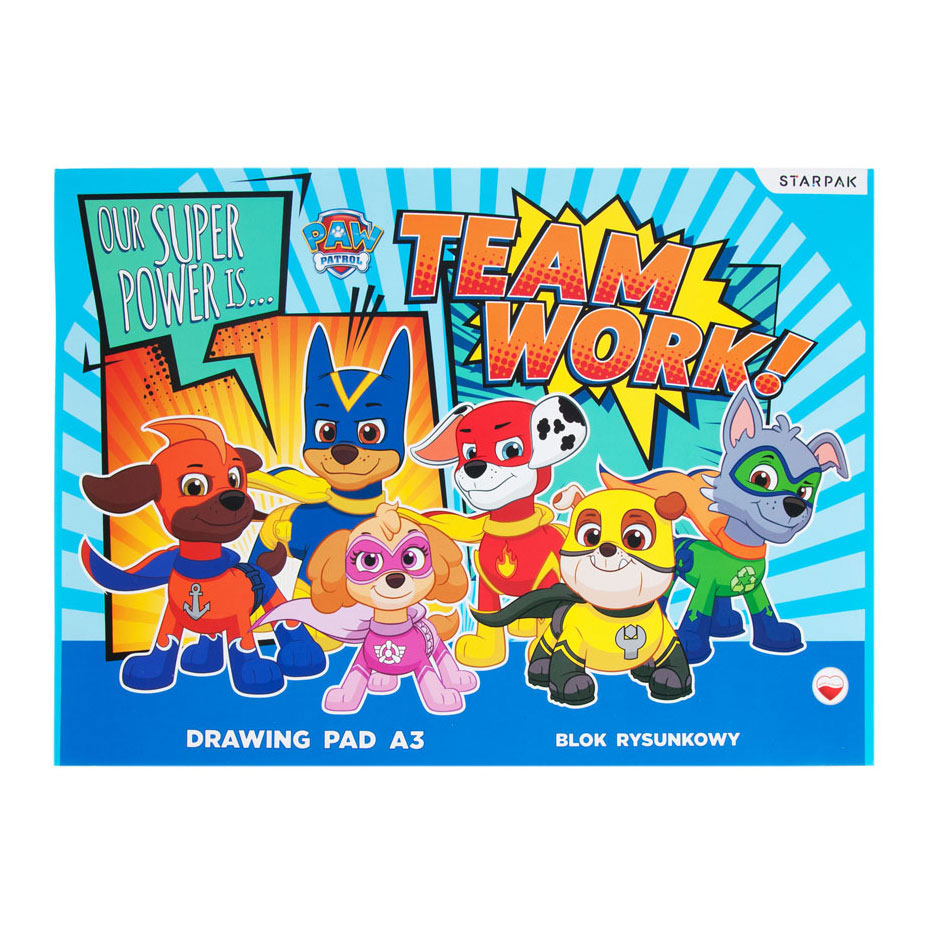 Paw Patrol Drawing block A3