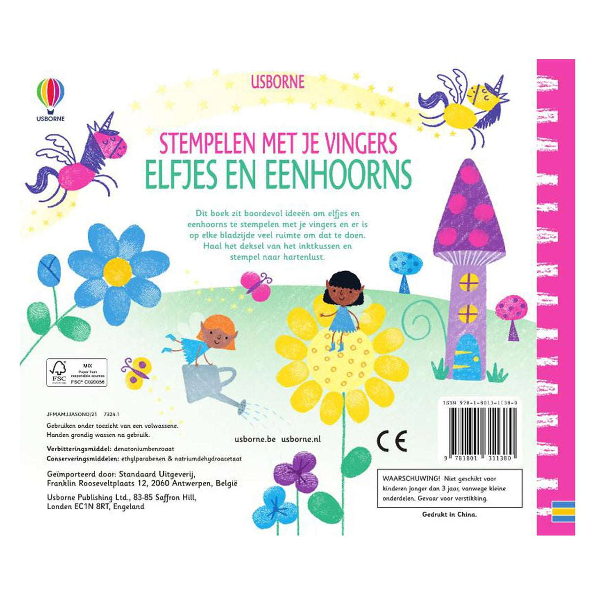 Stampowanie palcami - elfy i jednorożce