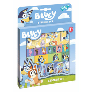 Totum Bluey Sticker Set mat Spill Hannergrond