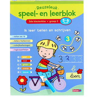 Reuzeleuk speel- en leerblok ik leer tellen en schrijven 5-