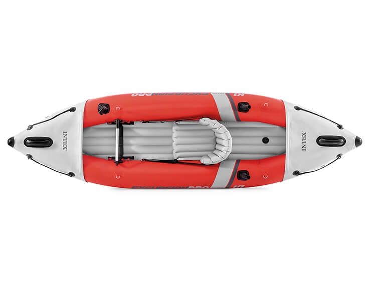 inflatable kayak excursion pro k1 305 cm vinyl red 3-piece