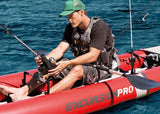 inflatable kayak excursion pro k1 305 cm vinyl red 3-piece