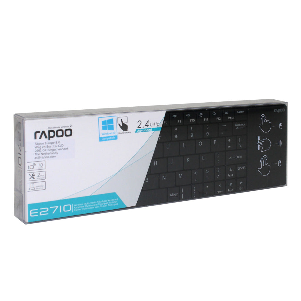 Rapoo Keyboard Touch 2.4GH Black 2710