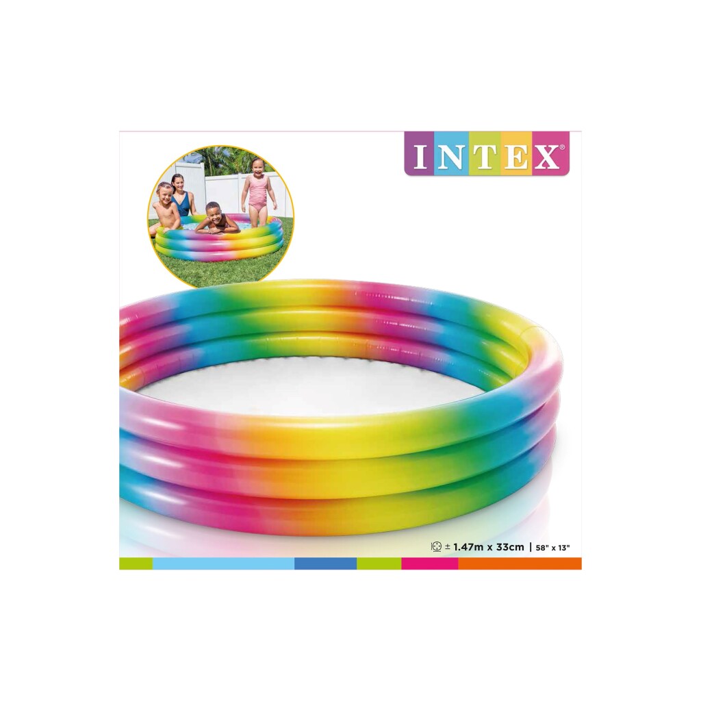 Intex nafukovací bazén Rainbow Ombre