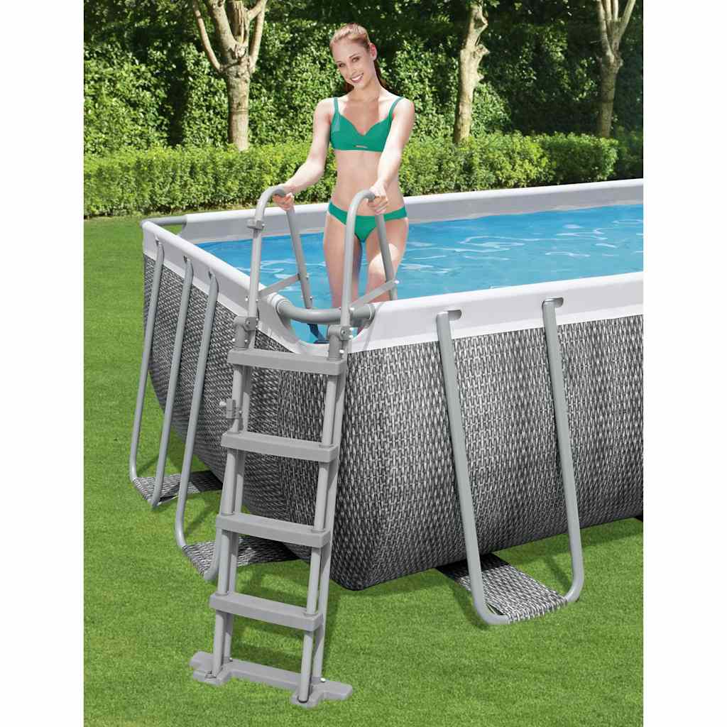 Bescht Schwammen Pool Lader Fluxclear mat 4 Schrëtt 122 cm