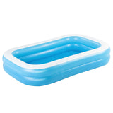 Beschte Famill schwammen Pool rechtecklech onflammbar 262x175x51Cm blo wäiss