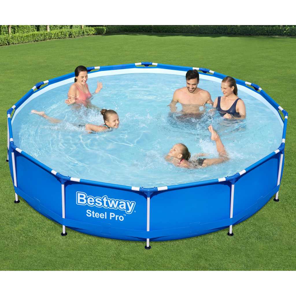 Bestwung schwammen Pool Stol Pro Set ronderëm 366