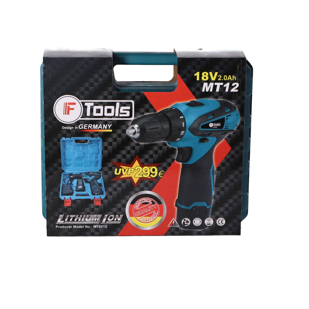 Strumento per trapano a batteria F-tools Set in caso di