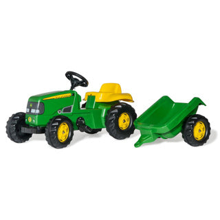 Rolly toys traptractor john deere met aanhanger