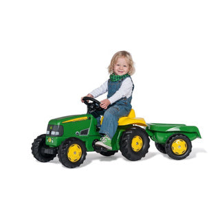 Rolly toys traptractor john deere met aanhanger