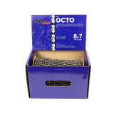 Collier Taya octo 1 2x3 32.7-8 Vitesse, argent noir, rouleau de 30 mtr