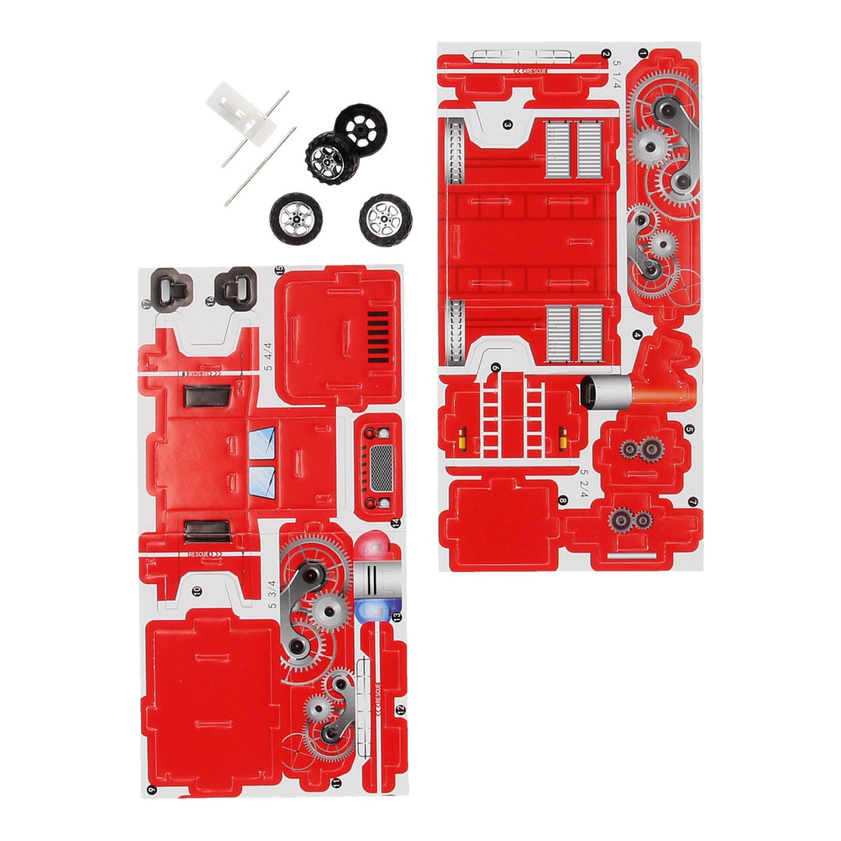 3d puslespil brandbil