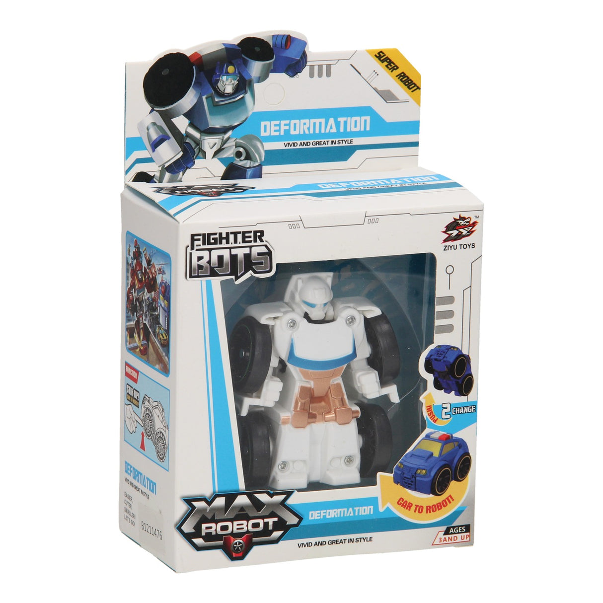 Max Robot Transform Auto - Police