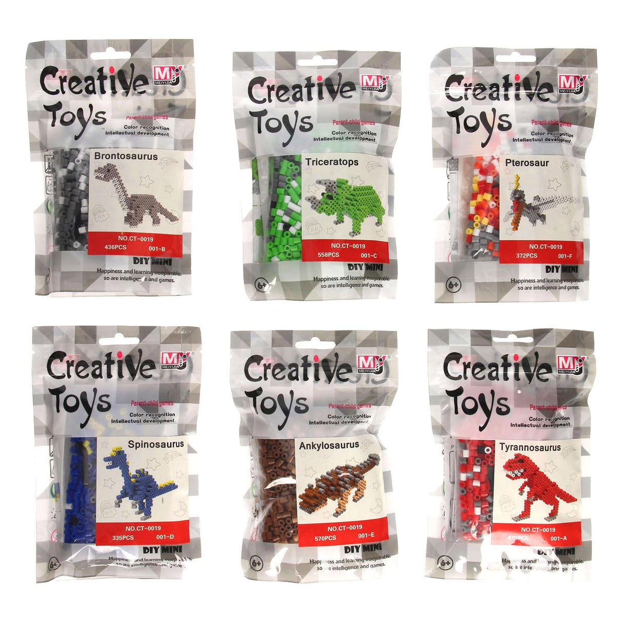 Ironing bead set dinosaurus