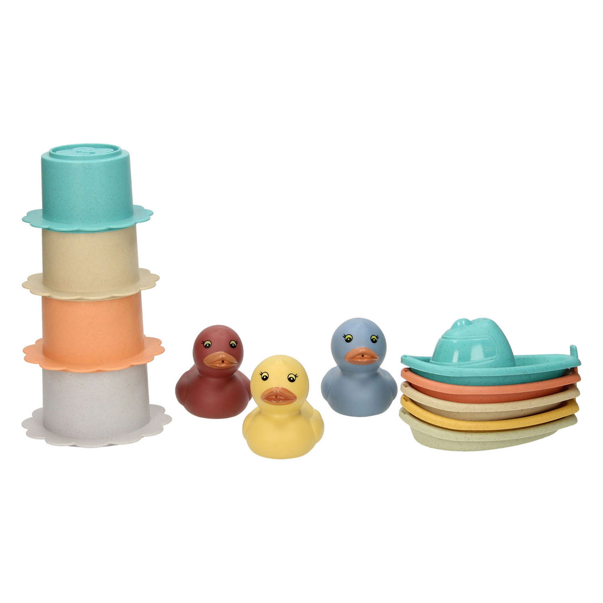 Set of bath toy pastel, 12dlg.