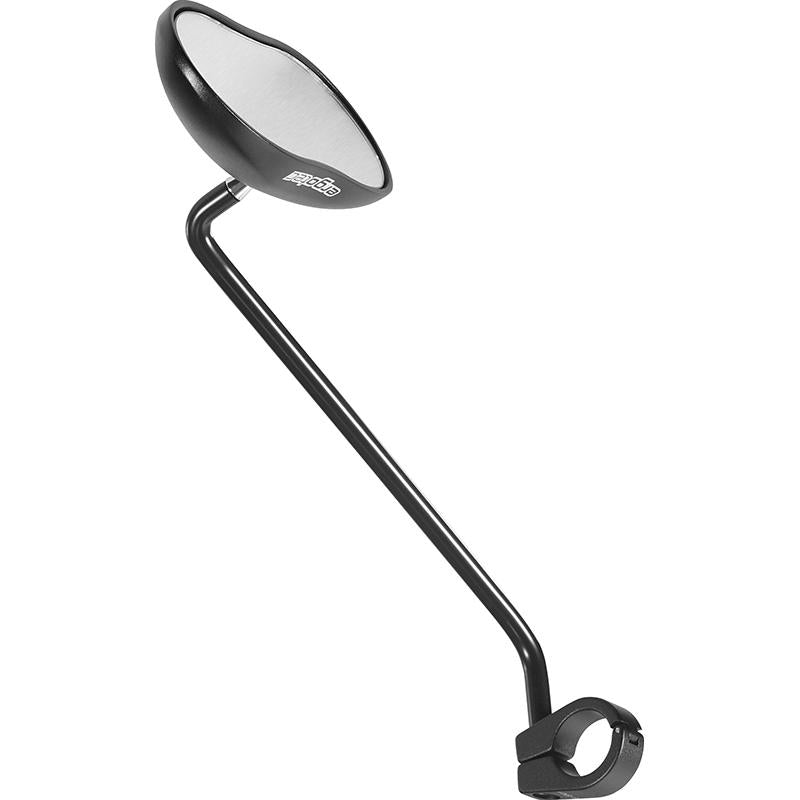 Ergotec Spiegel M-88L Long ARM 111 X 52 mm Sandblast nero in alluminio