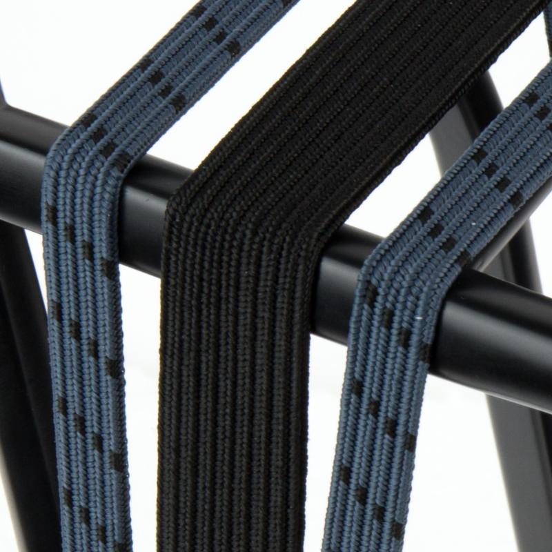 Eye triobinder widek 24 12 mm con piastre in acciaio nero blu grigio