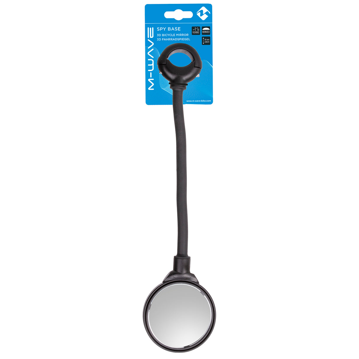 M-Wave bicycle mirror Spy Base 3D 31.5 cm glass of matte black