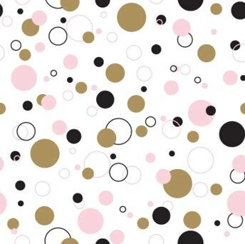 Duni napkins Splashin Dots 3-Laags 33x33