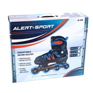 Alarm Inline Skates Größe 31-34 Blau Orange Schwarz